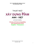 Thuật ngữ xây dựng hầm Anh việt (có giải nghĩa)
