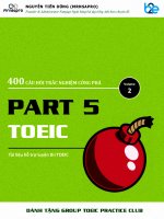 400 CAU HOI CONG PHA PART 5 TOEIC