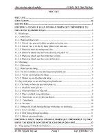 Hoàn thiện quy trình phục vụ nhà hàng tại khách sạn Gopatel giai đoạn 2016 2018