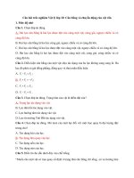 trắc nghiệm lý 10 có đáp án