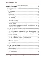 Experiences in communication in english with non native guests at hoang anh gia lai hotel