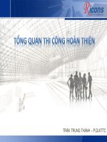 Tổng quan thi công hoàn thiện