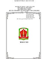 Báo cáo và CODE nén ảnh JPEG