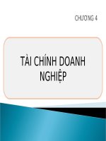 bài giảng tài chính tiền tệ của thầy nguyễn anh tuấn c  4 tài CHÍNH DOANH NGHIỆP 