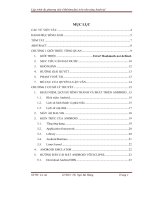 Đề tài Lập trình đa phương tiện (Multimedia) trên nền tảng Android