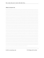 Đề tài Phân tích thiết kế hệ thống thông tin Quản lý Bán Điện Thoại