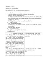 Giáo án sinh hoạt lớp