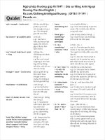 Cấu trúc ngữ pháp ôn thi THPTQG