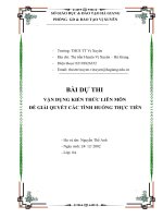 Bài thi kiến thức liên môn của học sinh bậc thcs