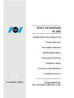 Thiết kế dầm sàn dự ứng lực (công ty VSL)