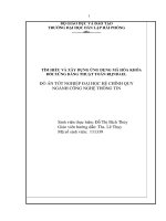 Đồ án Tìm hiểu và xây dựng ứng dụng mã hóa mã đối xứng bằng thuật toán RIJNDAEL