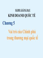 Chương 6 và 7   vai trò của chính phủ trong TMQT