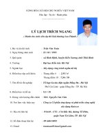 10. LÝ LỊCH TRÍCH NGANG