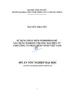 Sử dụng phần mềm wordpress để xây dựng website thương mại điện tử cho công ty phần mềm vinno việt nam 