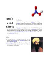 Công nghệ sản xuất  acid nitric