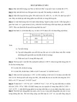 BÀI tập hóa lý CHƯƠNG 01