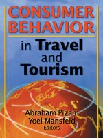 Consumer behavior in travel and tourism