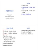 Giáo trình   bài tập 2  động lực học chất điểm 