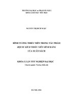 Khoá luận tốt nghiệp Hình tượng thiếu niên trong tác phẩm Đội du kích thiếu niên Đình Bảng