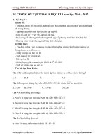 200 câu trắc nghiệm Toán 10 học kỳ 1 năm 2017