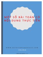 Tổng hợp các bài toán có nội dung thực tiễn ôn thi THPT quốc gia 2017