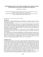 THE PERFORMANCE OF TWO EPB MACHINES IN ISTANBUL METRO TUNNEL DRIVAGES IN SOFT AND SHALLOW GROUND