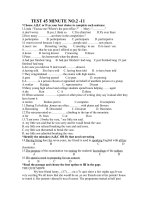 TEST 45 MINUTE NO211 