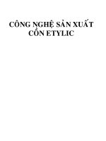 Công nghệ sản xuất cồn etylic   luận văn, đồ án, đề tài tốt nghiệp