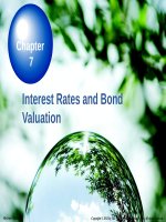 Fundamentals of corporate finance  10e ROSS JORDAN chap007