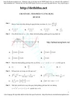 80 câu trắc nghiệm tích phân và ứng dụng tích phân có đáp án