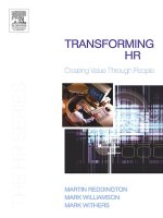 Transforming HR creating value through  people williamson