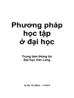Phương pháp học tập ở đại học