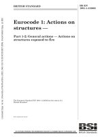 Tiêu chuẩn Châu Âu EC1: Tải trọng công trình phần 1.2 (Eurocode BS EN1991 1 2 e 2002 Action on structure part 12)