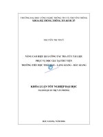 Nâng cao hiệu quả công tác tra cứu tài liệu phục vụ độc giả tại thư viện trường tiểu học thái đào   lạng giang   bắc giang 