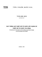 TCVN 4252-2012 QUY TRÌNH LẬP THIẾT KẾ XÂY DỰNG VÀ TCTC