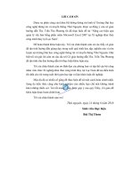 Nâng cao hiệu quả quản lý văn bản bằng phần mềm microsoft excel 2007 tại xí nghiệp khai thác công trình thủy lợi lục nam 