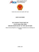 QCVN 10-2014 BXD QUY CHUẨN KỸ THUẬT QUỐC GIA VỀ XÂY DỰNG CÔNG TRÌNH ĐẢM BẢO NGƯỜI KHUYẾT TẬT TIẾP CẬN SỬ DỤNG