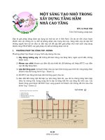 xây dựng tầng hầm nhà cao tầng