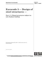 Tiêu chuẩn Châu Âu EC3: Kết cấu thép phần 1.7: Kết cấu tấm vỏ chịu lực ngoài mặt phẳng (Eurocode3 BS EN1993 1 7 e 2007 Design of steel structures part 1.7: Plated structure subjected to out of plane loading)