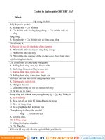 Câu hỏi trắc nghiệm chi tiết máy