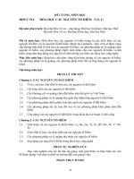 Giao trinh     bai tap đề cương môn học 