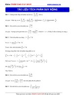 Giao trinh     bai tap bài tập tích phân 