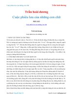 Cuộc phiêu lưu của những con chữ 