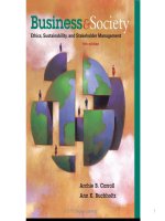 Business and society ethics sustainability and stakeholder management 9e chapter 5