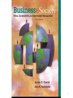 Business and society ethics sustainability and stakeholder management 9e chapter 4