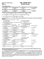 De kiểm tra 1 tiet mon anh lop 12 dề 1