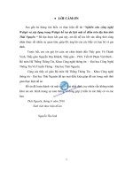 Nghiên cứu công nghệ webgis và xây dựng trang webgis hỗ trợ du lịch một số điểm trên địa bàn tỉnh thái nguyên 