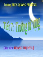 Trường từ vựng LỚP 8