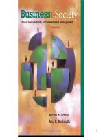 Business and society ethics sustainability and stakeholder management 9e chapter 3 