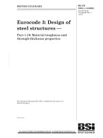 Tiêu chuẩn Châu Âu EC3: Kết cấu thép phần 1.10: Độ dẻo của vật liệu (Eurocode3 BS EN1993 1 10 e 2005 Design of steel structures part 1.10: Material toughness and through thickness properties)